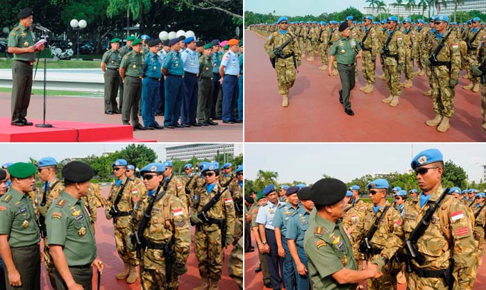 Jenderal TNI Moeldoko Berangkatkan 1.169 Prajurit TNI ke Lebanon