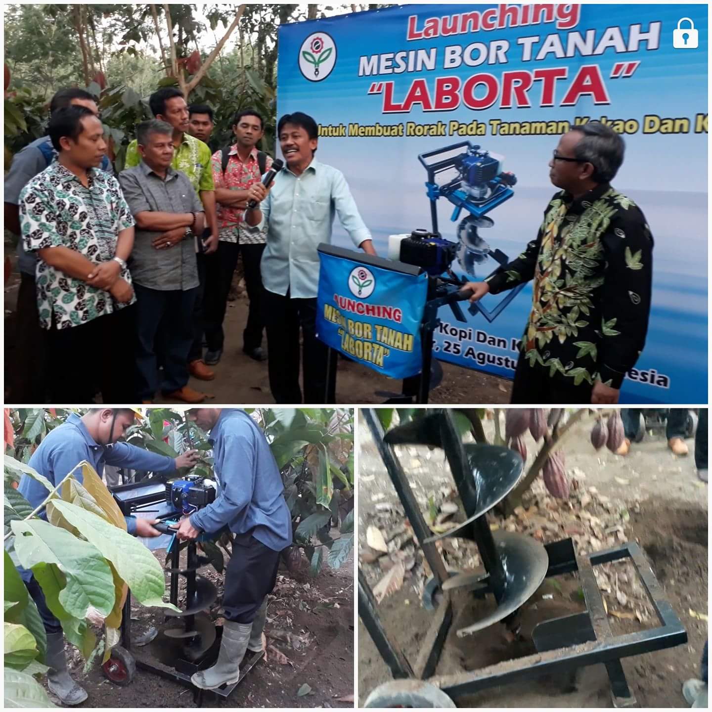 Mesin Rorak Kakao Inovasi Puslitkoka Jember Diluncurkan Dirjen Perkebunan