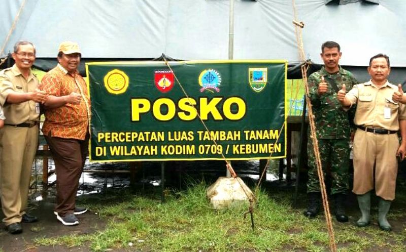 Posko Percepatan LTT Padi, Pusat Koordinasi Lapangan Upsus Pajale Kebumen