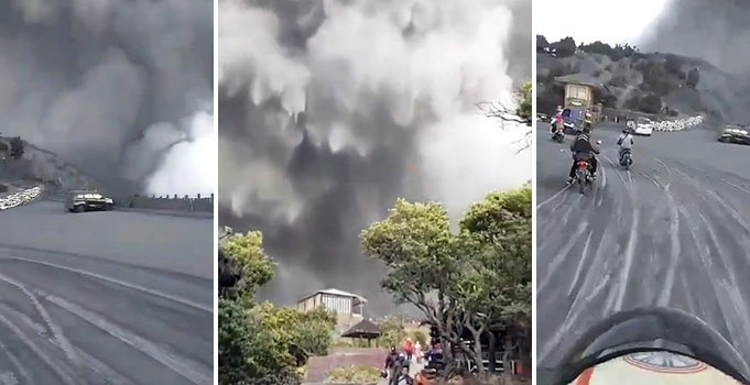 Gunung Tangkuban Perahu Erupsi dikutip Media Asing