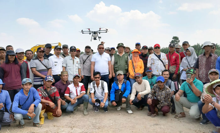 Antisipasi Kekeringan, Drone Dukung PJ Serasi Sumsel Capai Target LTT