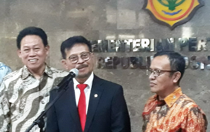 Syahrul Yasin Limpo Kunjungi Kementan Usai Dilantik, "Don´t Stop Komandan"