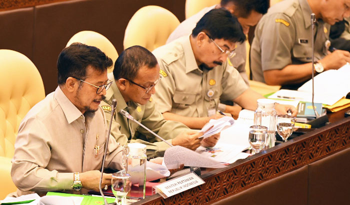 Anggaran Rp21,05 Triliun, SYL Elaborasi Target Kinerja 2020 pada Komisi IV DPR RI