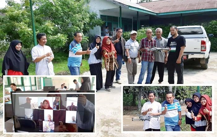 Uji Coba Drone, BPP Separi Kukar Siap `Teleconference` dengan KostraTanas