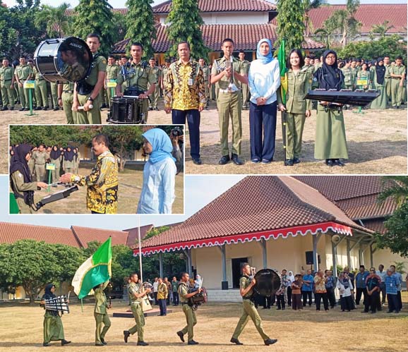 HUT RI ke-74, Dr Rajiman Lepas Drumband Polbangtan YoMa ke Jakarta