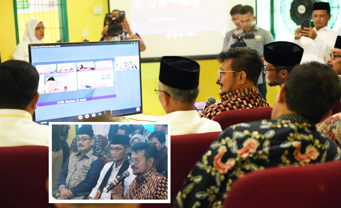 AWR KostraTani, Mentan SYL Sapa Penyuluh dari BPP Kota Juang di Bireuen Aceh