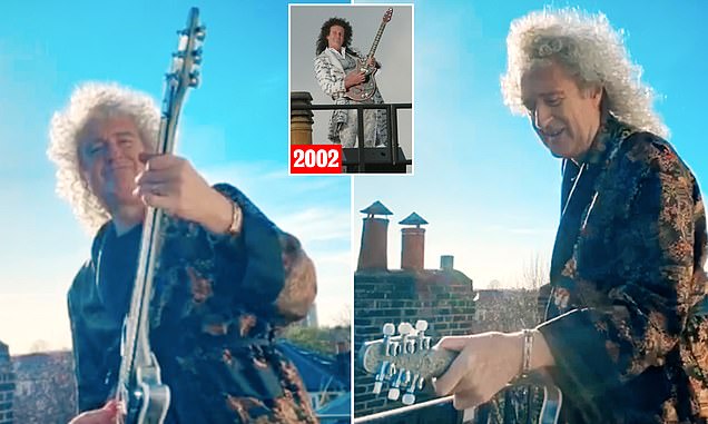 Konser di Atap Rumah, Gitaris Queen Hibur Warga London Jalani PSBB