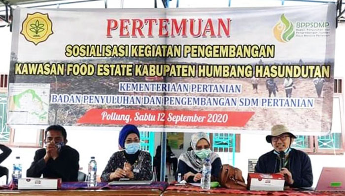 Food Estate Humbahas, Pusdiktan Dampingi 150 Penyuluh dan 50 Mahasiswa 