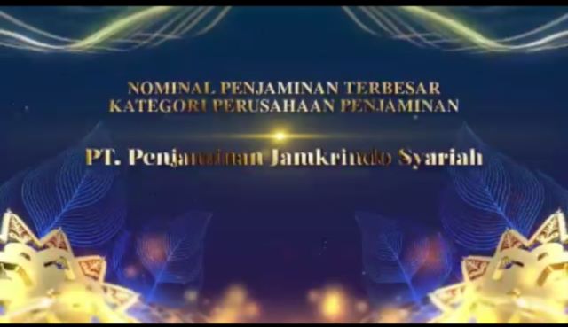 Nominal Penjaminan, Jamsyar Raih Penghargaan ISEF Award 2021