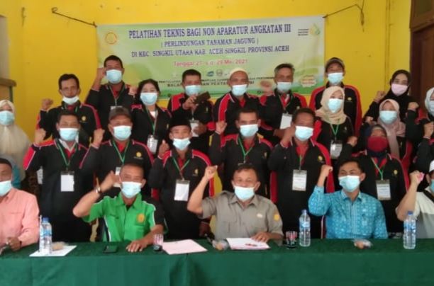 Ketahanan Pangan, Petani Singkil Dilatih Perlindungan Tanaman Jagung