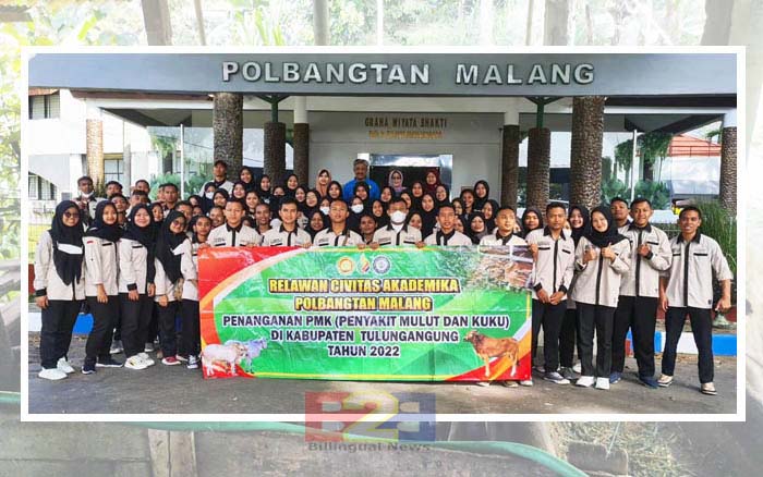Kementan Terjunkan 65 Mahasiswa Polbangtan Tangani PMK di Tulungagung