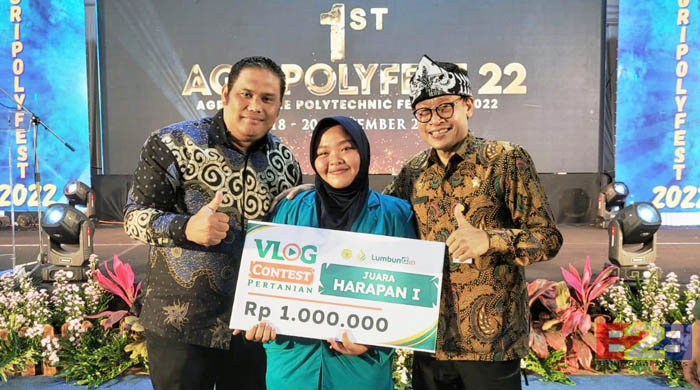 Juara Lomba Vlog AgriPoliFest Kementan, Siswi SMKPPN Sembawa Sisihkan 90 Peserta