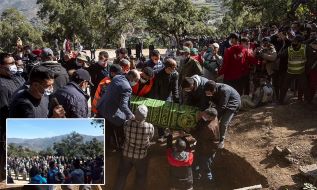 Hundreds Gather to Lay Five Year old Morocco Boy Rayan to Rest at Funeral ?