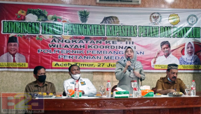 Polbangtan Kementan Fasilitasi Bimtek bagi Petani & Penyuluh Aceh Timur