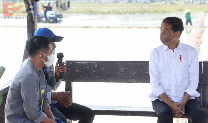 Rayndra, Petani Milenial Milyuner Dialog dengan Presiden Jokowi di BBPadi