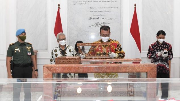 Naskah Asli Teks Proklamasi Akan Disandingkan dengan Bendera Pusaka