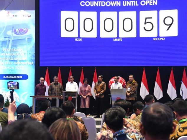 Presiden Jokowi Resmi Buka Perdagangan Bursa Saham 2023