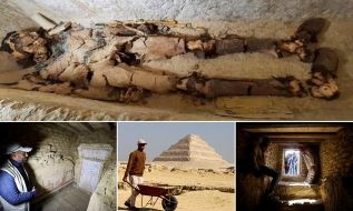 Mumi Mesir Berusia 4.300 Tahun Ditemukan Terbungkus Emas