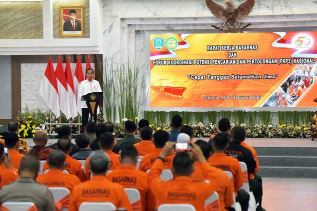 Raker Basarnas, Presiden Jokowi: Potensi Bencana Meningkat Lima Kali Lipat