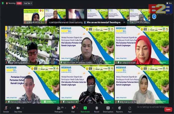 Webinar MAF, Kementan Dorong Petani Milenial Bertani Organik dan Akses KUR