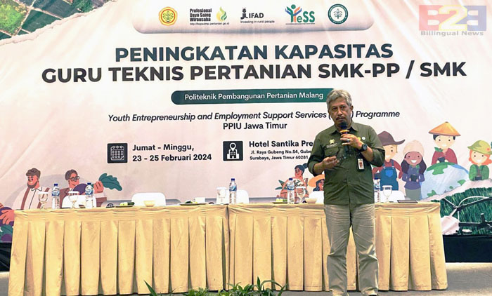 Regenerasi Pertanian, Kementan Tingkatkan Kapasitas Guru Vokasi Jawa Timur