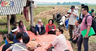 Kementan Survei Endline Petani dan Penyuluh CSA Karawang & Indramayu