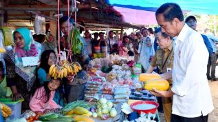 Kunjungi Pasar Tanjung Bungur, Presiden Jokowi: Harga Semuanya Baik