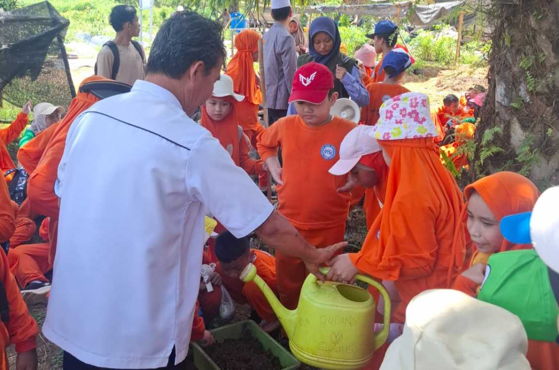 Cintai Pertanian, Siswa SD Palembang Field Trip Agroeduwisata Kementan di Sembawa