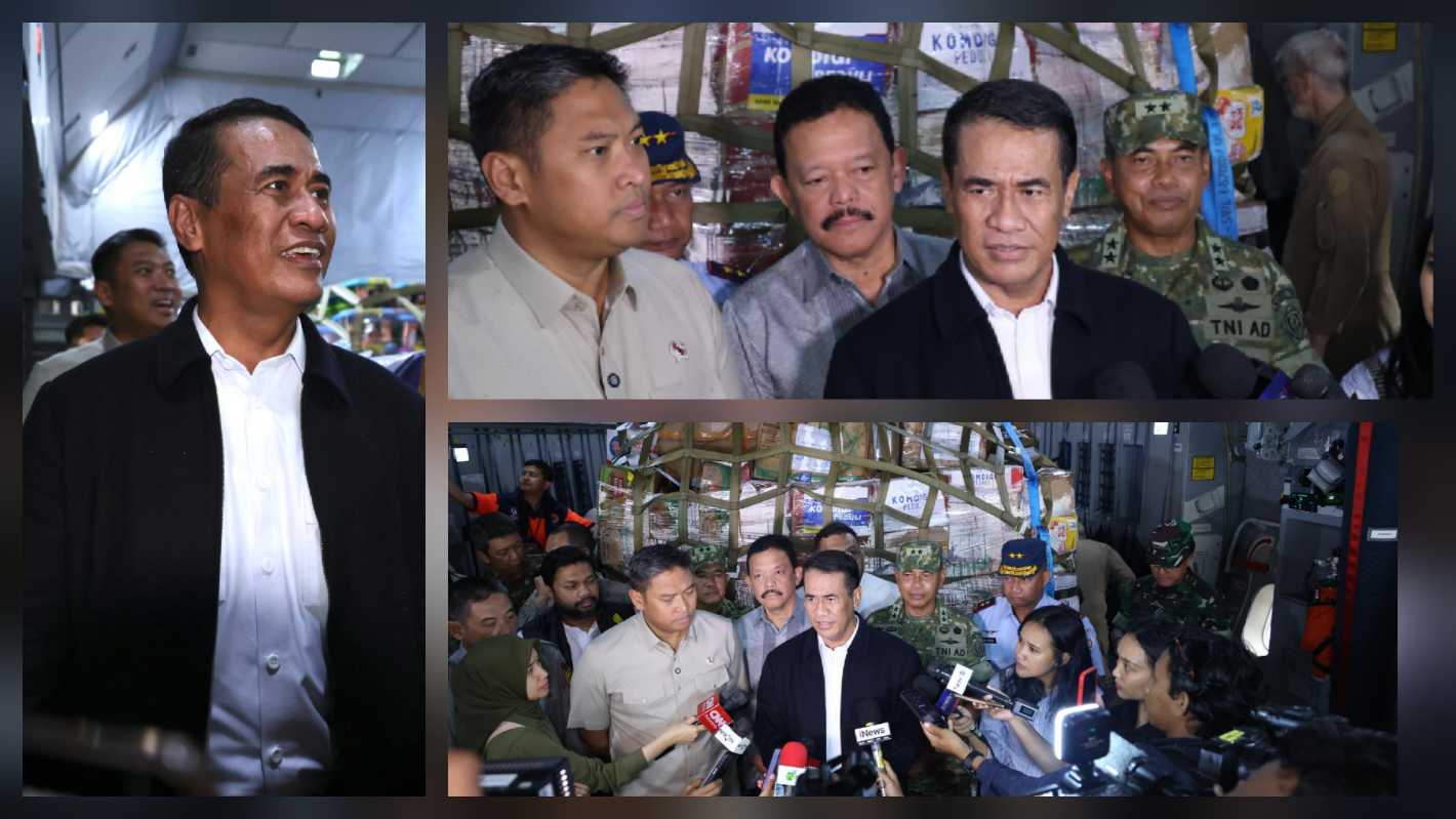 Mentan Amran Lepas Pengiriman Bantuan Banjir Sumatra di Lanud Halim