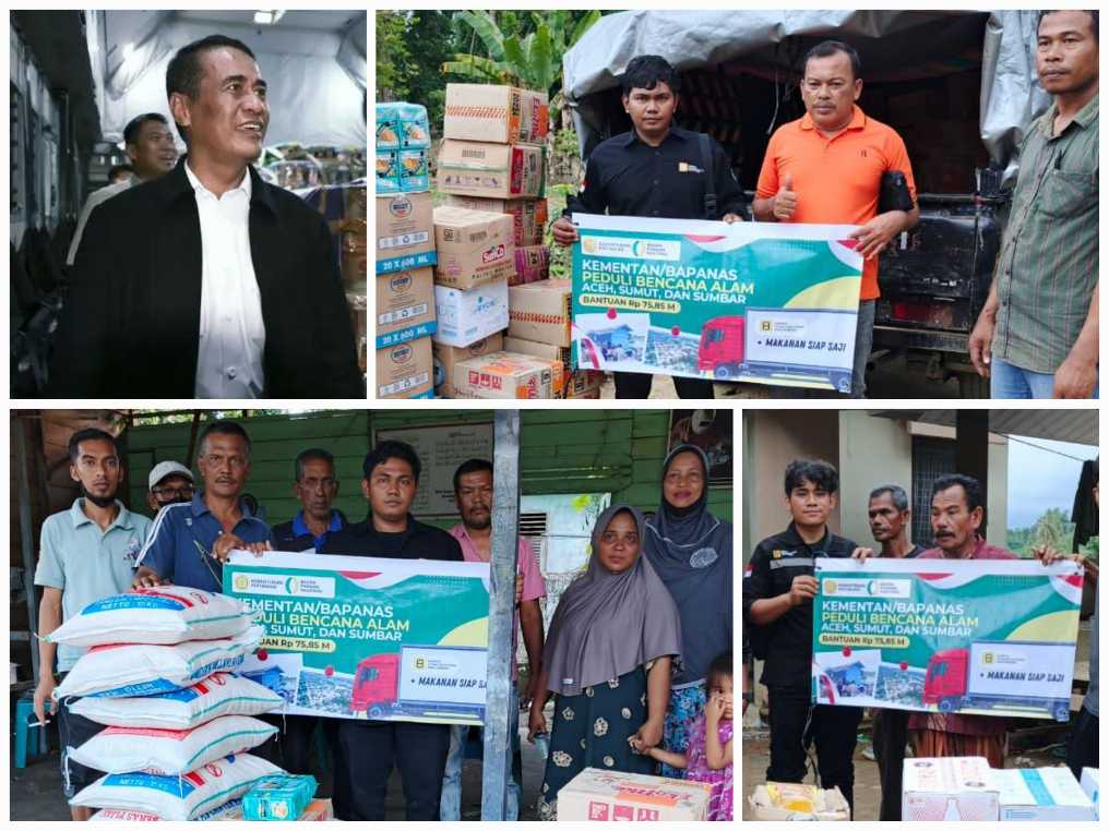 Gelombang Pertama, Bantuan Kementan Peduli Tiba di Kota Langsa Aceh