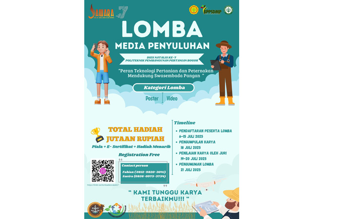 Lomba Media Penyuluhan, Ajang Kreativitas Mahasiswa Dukung Swasembada Pangan
