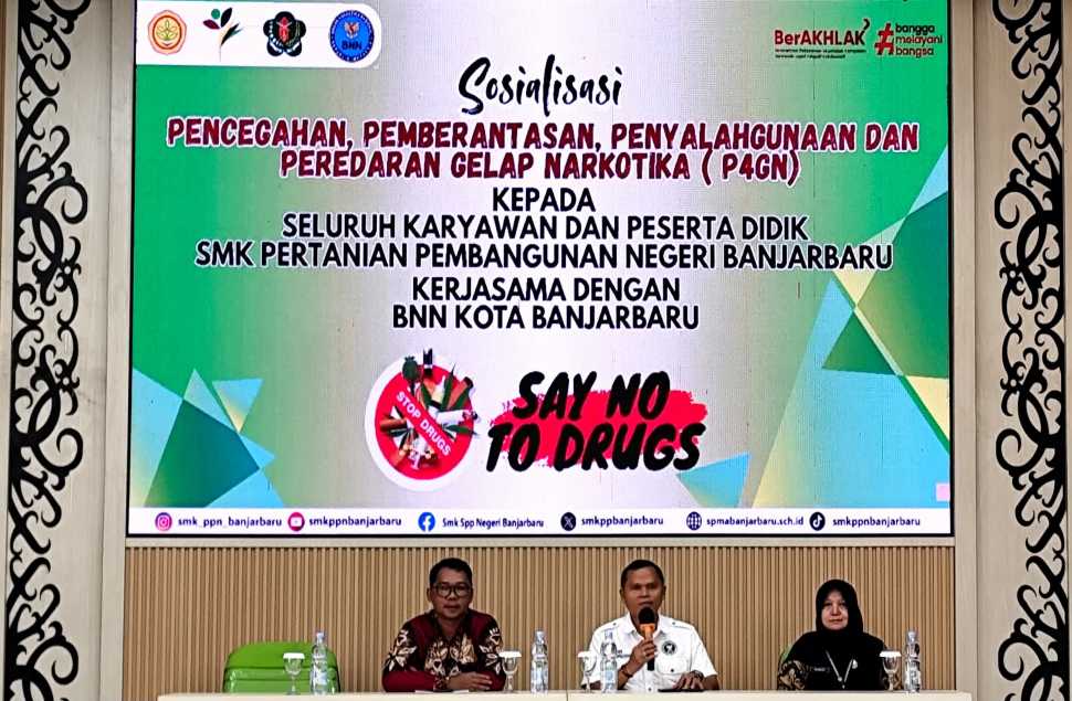 Kementan gandeng BNN Sosialisasi Anti Narkoba di SMKPPN Banjarbaru