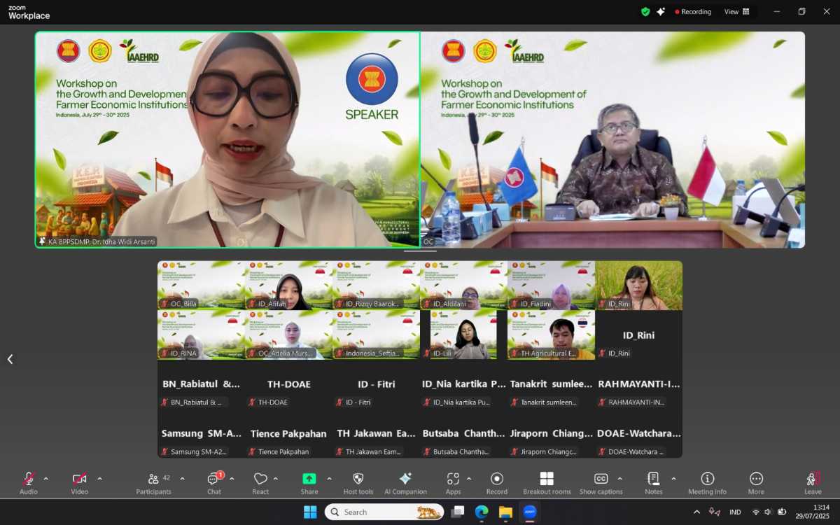 Transformasi Agribisnis, Kementan gelar `Workshop on Development and Growth the Farmers Economic Institutions`