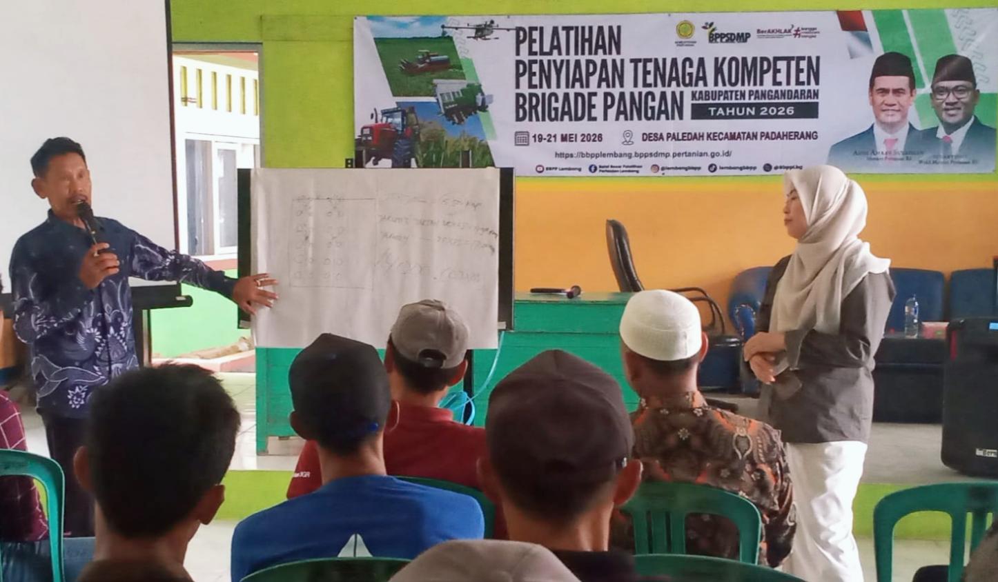 Kementan Bekali Brigade Pangan Pangandaran Kompetensi Pertanian Modern<br><i>West Java`s Lembang Agricultural Training Center Support Indonesian Farmers</i> West Java`s Lembang Agricultural Training Center Support Indonesian Farmers