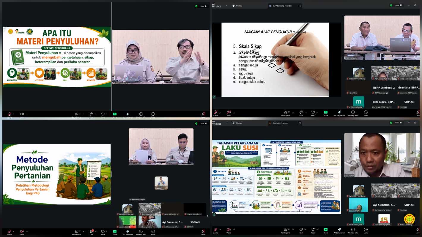 Penyuluh Swadaya, UPT Kementan Latih Metodologi Penyuluhan bagi Pengelola P4S<br><i>West Java`s Lembang Agricultural Training Center Support Indonesian Farmers</i> West Java`s Lembang Agricultural Training Center Support Indonesian Farmers