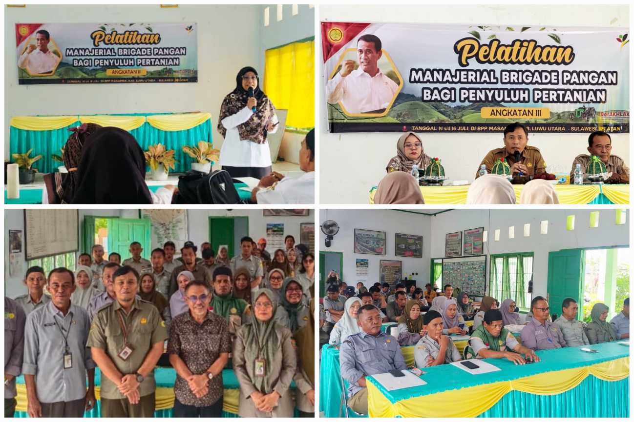 Kementan Perkuat Penyuluh, Brigade Pangan Luwu Utara jadi Motor Swasembada<br><i>Sulawesi`s Batangkaluku Agricultural Training Center Support Indonesian Farmers</i> Sulawesi`s Batangkaluku Agricultural Training Center Support Indonesian Farmers