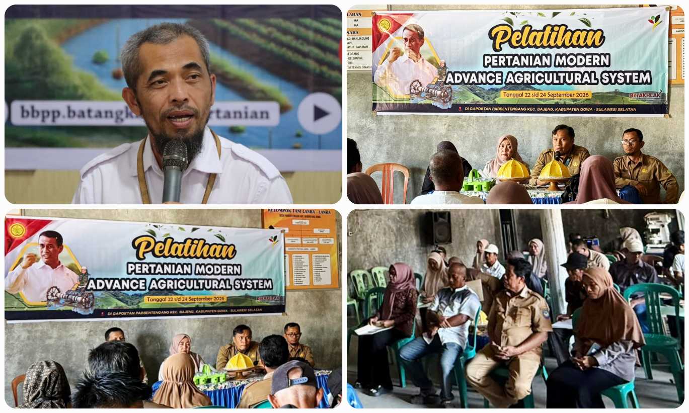Kementan Dorong Petani Gowa Kuasai Pertanian Modern melalui Pelatihan PM-AAS<br><i>Sulawesi`s Batangkaluku Agricultural Training Center Support Indonesian Farmers</i> Sulawesi`s Batangkaluku Agricultural Training Center Support Indonesian Farmers