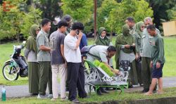 Modernisasi, UPT Pelatihan Kementan Uji Coba Transplanter Tarik - Dorong di Gowa
