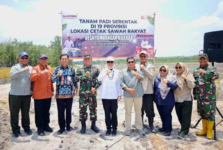 Kementan gelar Tanam Padi Serentak di 19 Provinsi Lokasi Cetak Sawah Rakyat