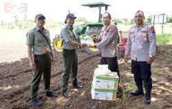 Sinergi Kementan, Polri dan BMKG Tanam Perdana Jagung 3 Hektar di Kota Banjarbaru