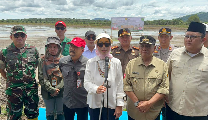 Indonesian Agriculture Ministry Held Planting Rice Simultaneously in 17 Provinces