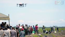 Mahasiswa Polbangtan Kementan Gunakan Drone pada Gertam Serempak 10.000 Ha