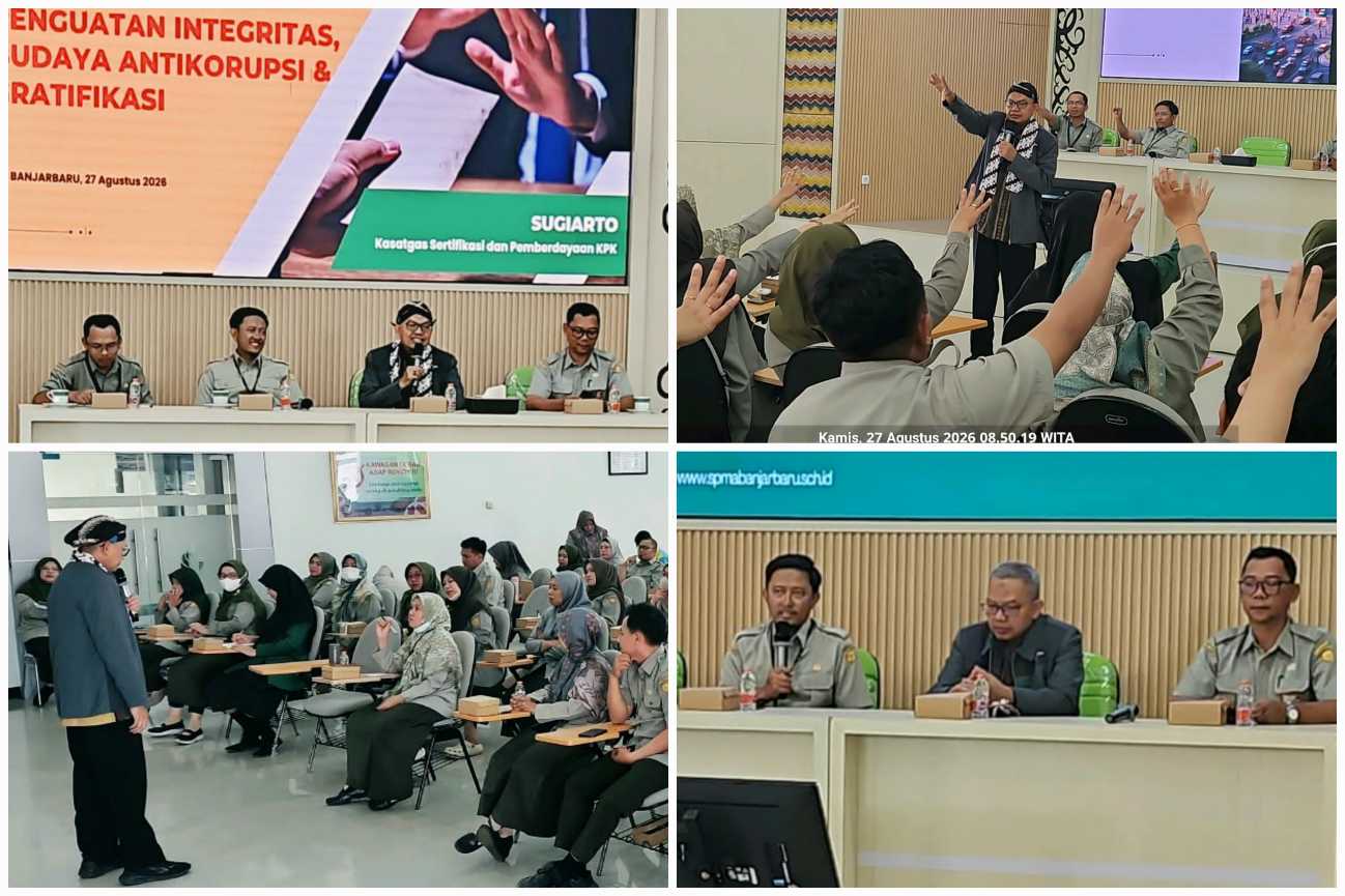 Gandeng KPK, SMKPP Kementan Tanamkan Budaya Antikorupsi & Gratifikasi<br><i>Millennial Farmers Development are the Target of Indonesia`s SMKPPN Banjarbaru</i> Millennial Farmers Development are the Target of Indonesia`s SMKPPN Banjarbaru