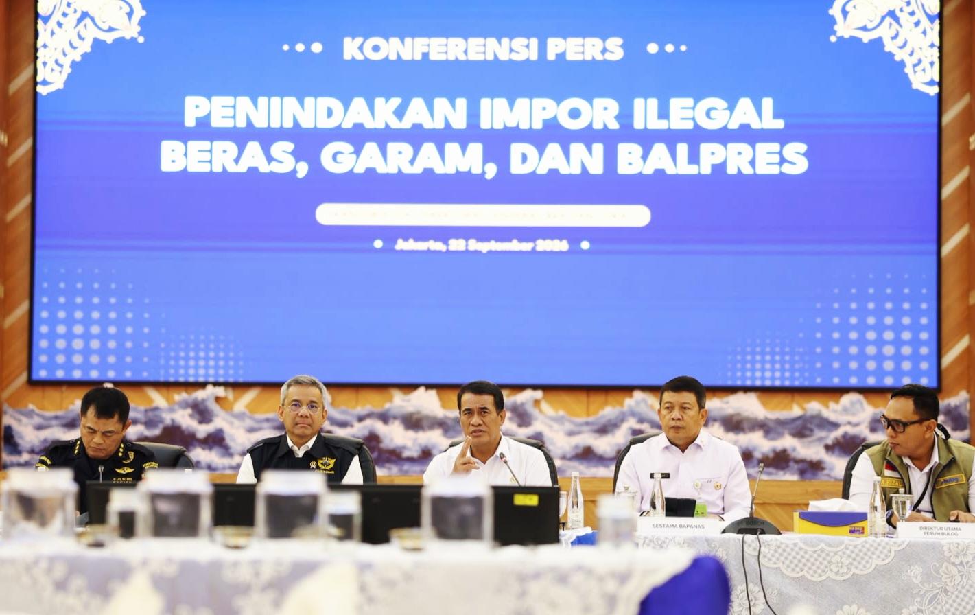 Gagalkan Impor Ilegal, Mentan Apresiasi Bea Cukai atas Nama 115 Juta Petani