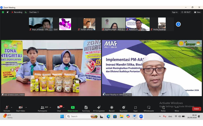 Millennial Farmers Development are the Target of Indonesia`s SMKPPN Sembawa