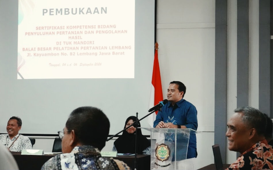 Kementan gelar Sertifikasi Kompetensi Bidang Penyuluhan dan Pengolahan Hasil<br><i>West Java`s Lembang Agricultural Training Center Support Indonesian Farmers</i> West Java`s Lembang Agricultural Training Center Support Indonesian Farmers